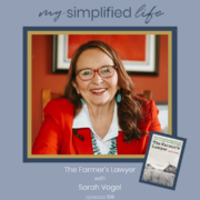 Sarah Vogel podcast guest on My Simplified Life